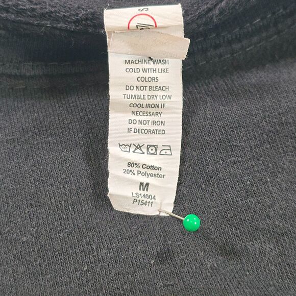 90s Nickelodeon Character Sweatshirt Mens M Black Cotton Blend Crewneck Graphic - Picture 5 of 8